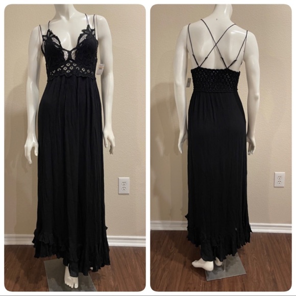 Free People ADELLA MAXI SLIP DRESS - Picture 16 of 16